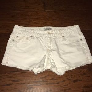 White Aeropostale Jean Shorts